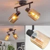 hofstein Aggebu Plafonnier Noir, 2 lumières* Lampes En Verre