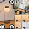 hofstein Algeraz Lampe de table d'extérieur, Lampe à poser LED Noir, 1 lumière* Lampes Modernes
