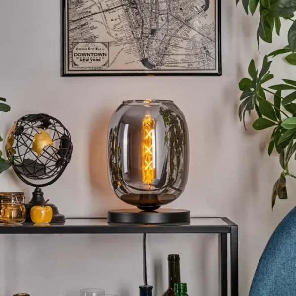 hofstein Apedo Lampe à poser Noir, 1 lumière* Lampes Modernes