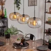 hofstein Apedo Suspension Noir, 3 lumières* Lampes En Verre