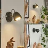 hofstein Applique murale Moesdorf LED Nickel mat, Noir, 1 lumière* Lampes Modernes
