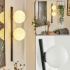 hofstein Applique murale Rascoupet Blanc, 2 lumières* Lampes En Verre