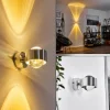 hofstein Applique murale Sapri Argenté, 1 lumière* Lampes En Verre