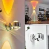 hofstein Applique murale Sapri Argenté, 1 lumière* Lampes En Verre