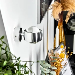 hofstein Applique murale Sapri Argenté, 1 lumière* Lampes En Verre