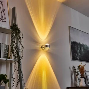 hofstein Applique murale Sapri Argenté, 1 lumière* Lampes En Verre