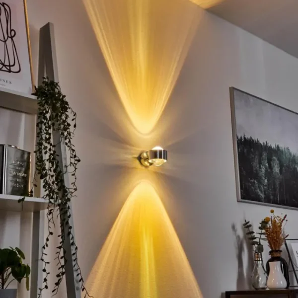 hofstein Applique murale Sapri Argenté, 1 lumière* Lampes En Verre
