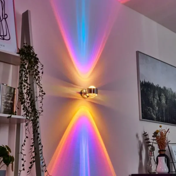 hofstein Applique murale Sapri Argenté, 1 lumière* Lampes En Verre
