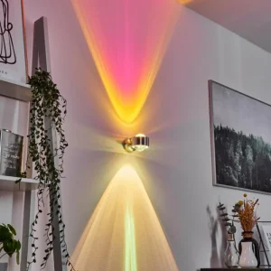 hofstein Applique murale Sapri Argenté, 1 lumière* Lampes En Verre