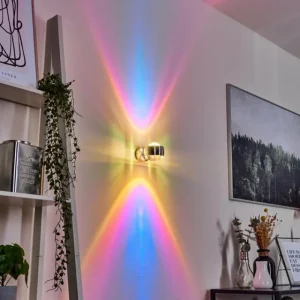 hofstein Applique murale Sapri Argenté, 1 lumière* Lampes En Verre