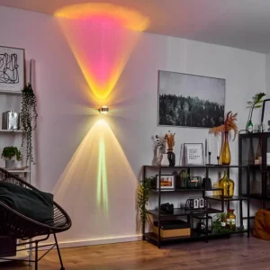hofstein Applique murale Sapri Argenté, 1 lumière* Lampes En Verre