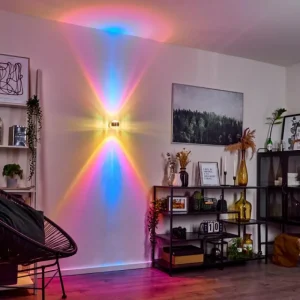hofstein Applique murale Sapri Argenté, 1 lumière* Lampes En Verre