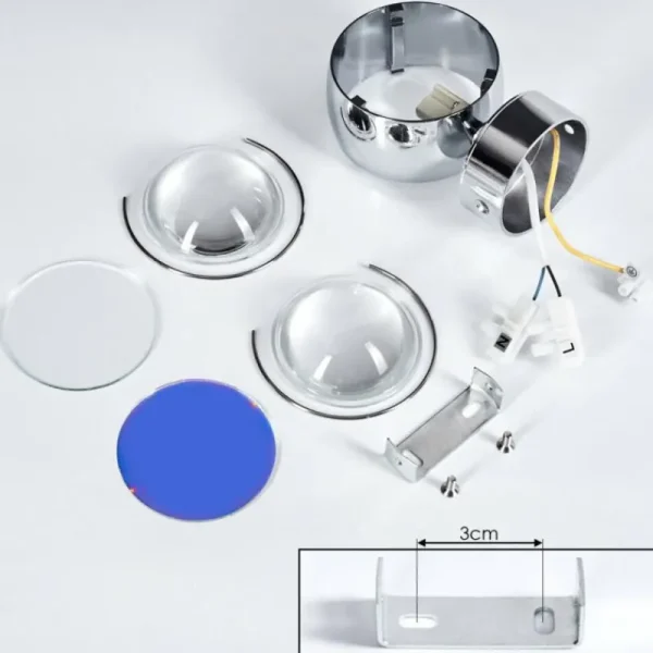 hofstein Applique murale Sapri Chrome, 1 lumière* Lampes En Verre