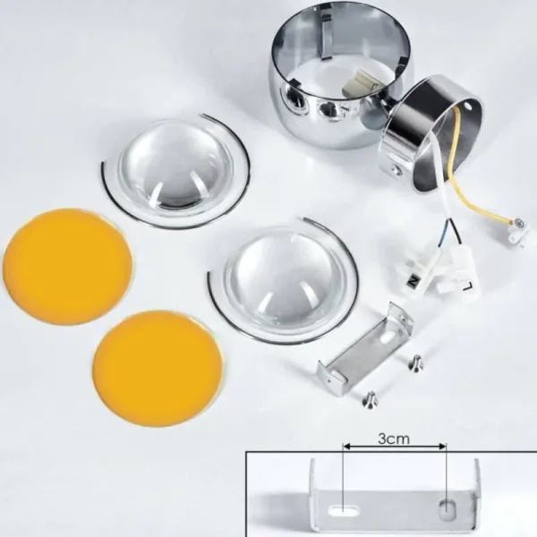 hofstein Applique murale Sapri Chrome, 1 lumière* Lampes En Verre
