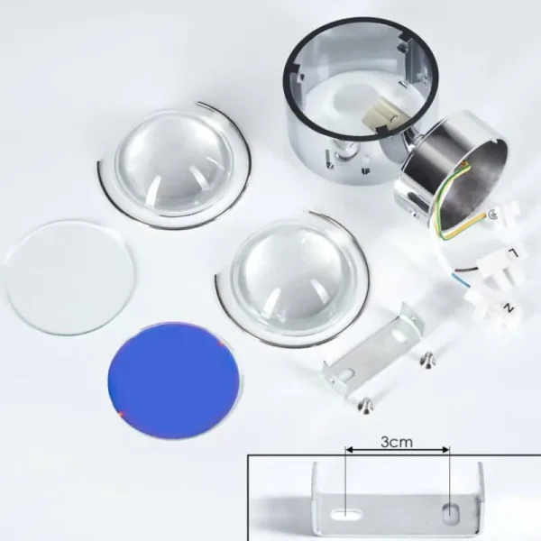 hofstein Applique murale Sapri Chrome, 1 lumière* Lampes En Verre