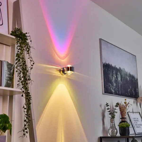 hofstein Applique murale Sapri Chrome, 1 lumière* Lampes En Verre