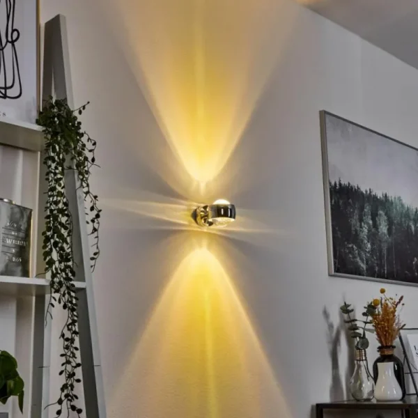 hofstein Applique murale Sapri Chrome, 1 lumière* Lampes En Verre