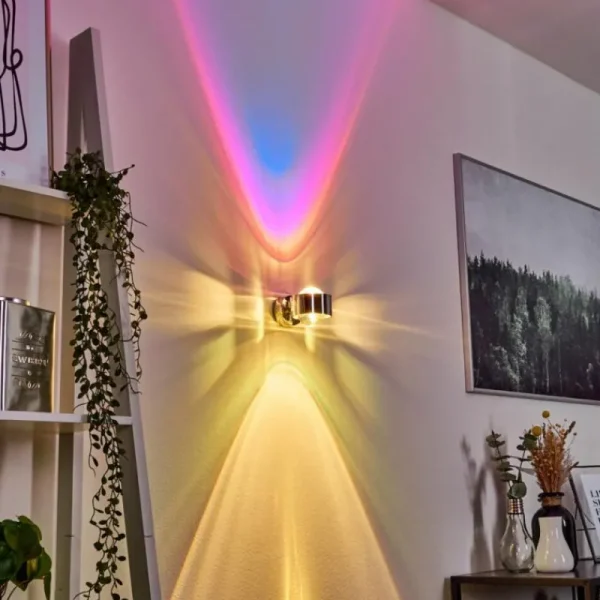 hofstein Applique murale Sapri Chrome, 1 lumière* Lampes En Verre