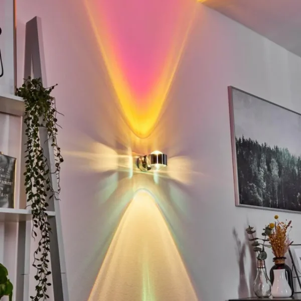 hofstein Applique murale Sapri Chrome, 1 lumière* Lampes En Verre