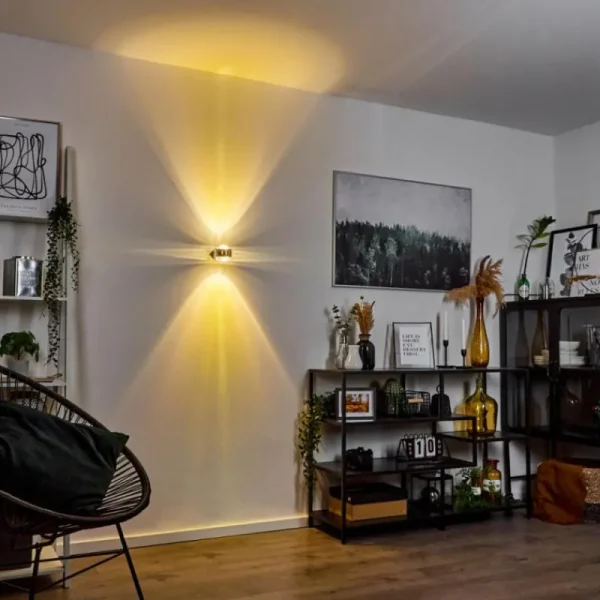 hofstein Applique murale Sapri Chrome, 1 lumière* Lampes En Verre