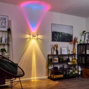 hofstein Applique murale Sapri Chrome, 1 lumière* Lampes En Verre