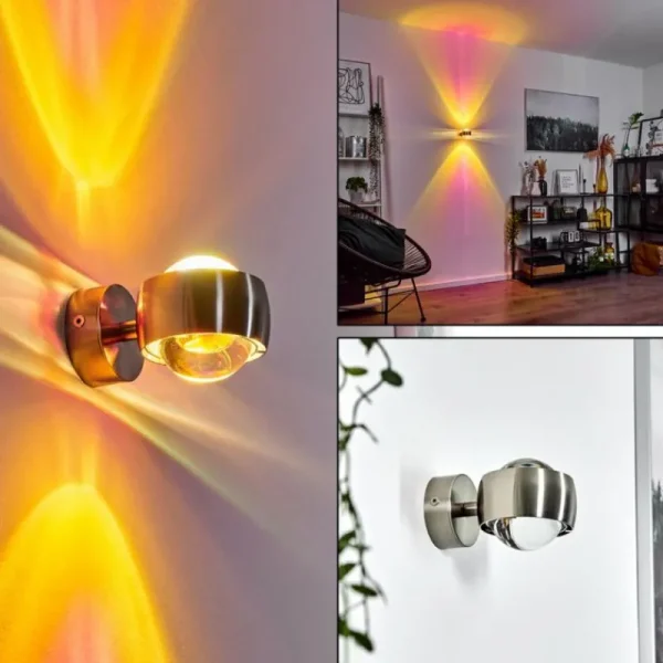 hofstein Applique murale Sapri Nickel mat, 1 lumière* Lampes En Verre