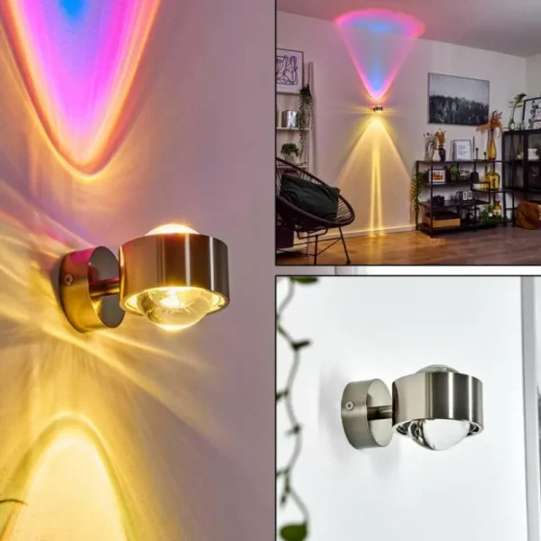 hofstein Applique murale Sapri Nickel mat, 1 lumière* Lampes En Verre
