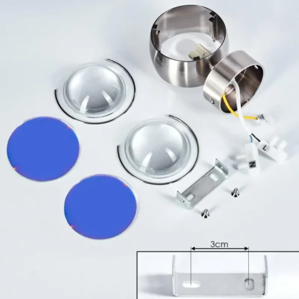 hofstein Applique murale Sapri Nickel mat, 1 lumière* Lampes En Verre