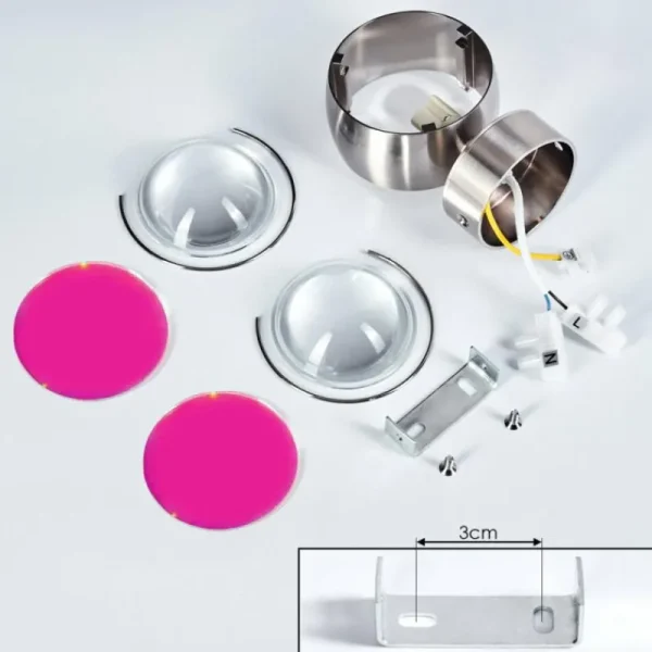 hofstein Applique murale Sapri Nickel mat, 1 lumière* Lampes En Verre