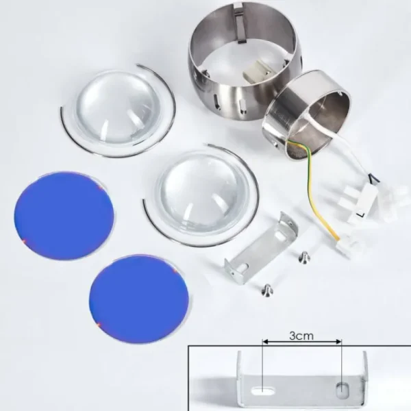 hofstein Applique murale Sapri Nickel mat, 1 lumière* Lampes En Verre