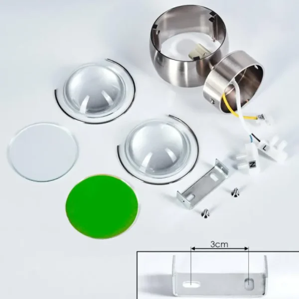 hofstein Applique murale Sapri Nickel mat, 1 lumière* Lampes En Verre