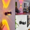 hofstein Applique murale Sapri Noir, 1 lumière* Lampes En Verre
