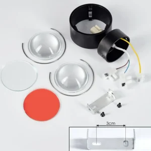 hofstein Applique murale Sapri Noir, 1 lumière* Lampes En Verre