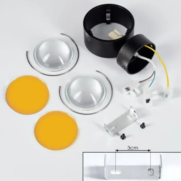hofstein Applique murale Sapri Noir, 1 lumière* Lampes En Verre