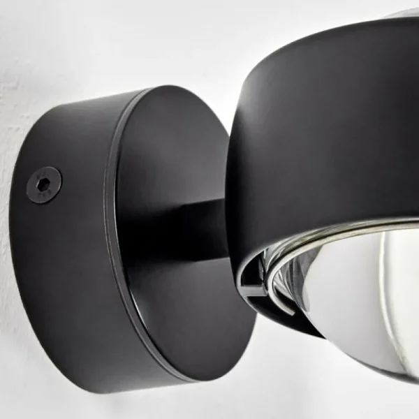 hofstein Applique murale Sapri Noir, 1 lumière* Lampes En Verre