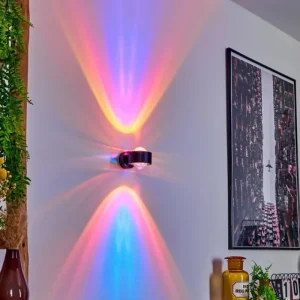 hofstein Applique murale Sapri Noir, 1 lumière* Lampes En Verre