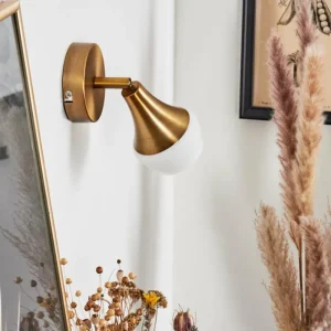 hofstein Applique murale Venizy Laiton, 1 lumière* Lampes En Verre