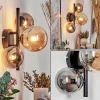 hofstein Applique murale - Verre 10, 12 cm Chehalis Ambre, Fumé, 3 lumières* Lampes Modernes