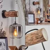 hofstein Applique murale - Verre 15 cm Lauden Écru, Noir, 1 lumière* Lampes Modernes