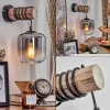 hofstein Applique murale - Verre 15 cm Lauden Écru, Noir, 1 lumière* Lampes Modernes