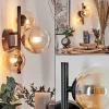 hofstein Applique murale - Verre 10 cm, 12 cm Chehalis Ambre, Clair, 3 lumières* Lampes En Verre