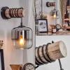 hofstein Applique murale - Verre 15 cm Lauden Écru, Noir, 1 lumière* Lampes Modernes