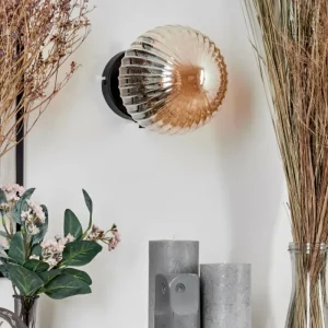 hofstein Applique murale - Verre 15 cm Chehalis Ambre, 1 lumière* Lampes Modernes