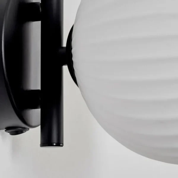 hofstein Applique murale - Verre 12 cm Chehalis Blanc, 1 lumière* Lampes Modernes