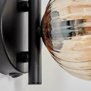 hofstein Applique murale - Verre 12 cm Chehalis Ambre, 1 lumière* Lampes Modernes