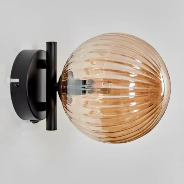 hofstein Applique murale - Verre 15 cm Chehalis Ambre, 1 lumière* Lampes Modernes