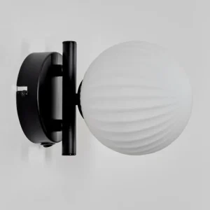 hofstein Applique murale - Verre 12 cm Chehalis Blanc, 1 lumière* Lampes Modernes