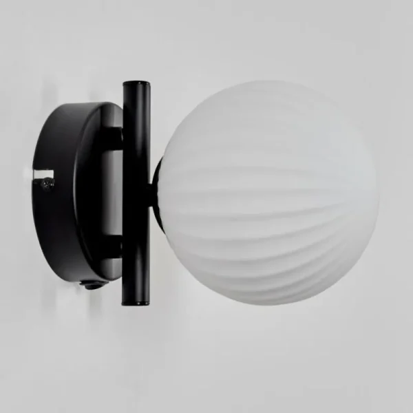 hofstein Applique murale - Verre 12 cm Chehalis Blanc, 1 lumière* Lampes Modernes