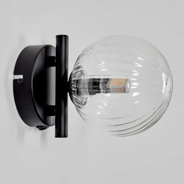 hofstein Applique murale - Verre 12 cm Chehalis Clair, 1 lumière* Lampes Modernes