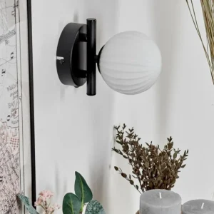 hofstein Applique murale - Verre 10 cm Chehalis Blanc, 1 lumière* Lampes Modernes